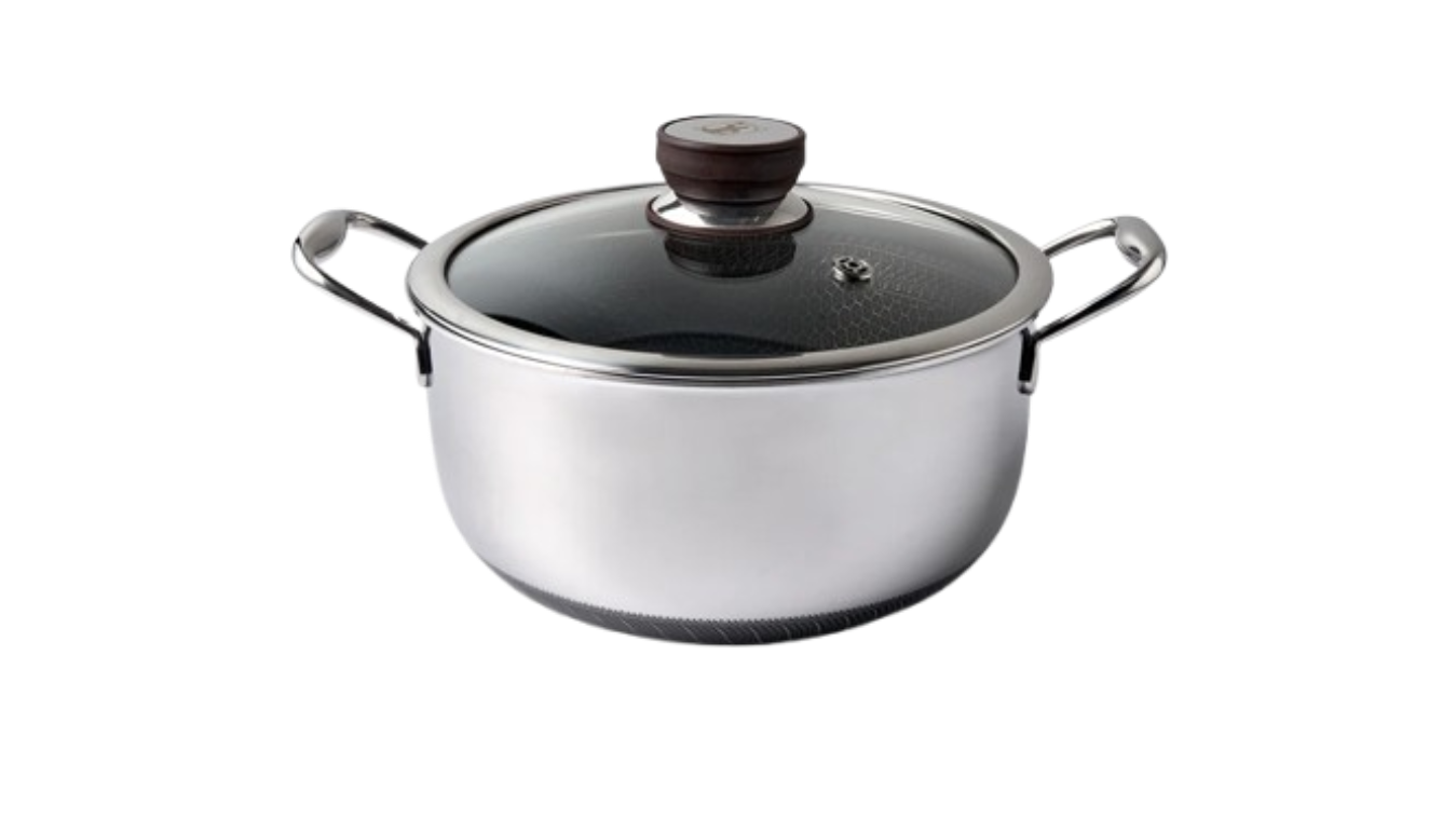 Non-stick Gryde 24 cm 5 Liter med låg
